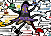 6 Thinking Hats IQ Matrix Poster